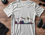 Mountains Mountain Trees Tree Line Custom Stencil (50)
