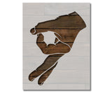 Circle Game Hand Stencil Circle Hand Gesture (516)