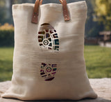 Shoe Print Foot Boot Stencil (518)