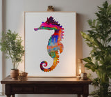 Large Seahorse Stencil (519)