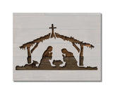 Baby Jesus Bethlehem Manger Christmas  Stencil (51)
