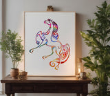 Galloping Horse Stencil (520)
