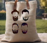 Men Beards hair hat Stencil (522)