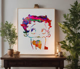 Betty Boop face Stencil (524)