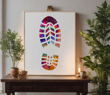 Bottom Shoe Sole Stencil (526)