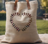 Children Heart Holding Hands Stencil (530)