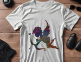 Cupid Bow Angel Wings Stencil (540)