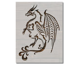 Tribal Full Body Dragon Stencil (544)