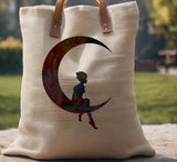 Fairy Crescent Moon Stencil (545)