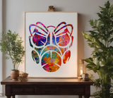 Gas Mask Full Stencil (547)