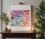 Ocean Waves Wavey Wavy Wave Water Pattern Stencil (54)