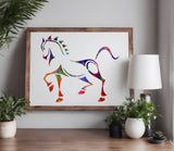 Tribal Horse Steel Stencil (550)