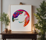 Howling Wolf Moon Stencil (552)