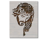 Jesus Christ Crown Thorns Stencil (553)