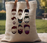 Men Beards Mustache Hair Stencil (557)