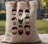 Men Beards Mustache Hair Stencil (557)