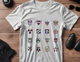 Military Symbols Patches Ranks Stencil (563)