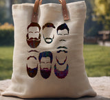 Man Face Eyebrows Beards Mustache Stencil (565)