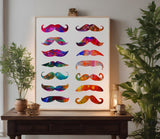 Men Mustaches Short Small Stencil (567)