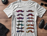Men Mustaches Short Small Stencil (567)