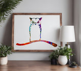 Owl Branch Stencil (572)