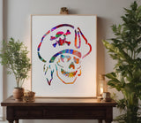 Pirate Hat Skull Stencil (576)