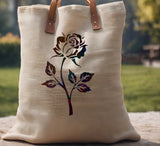 Single Rose Leaves Stencil (579)