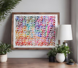 Rose Pattern Stencil (580)