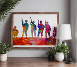 Soldier Men Rifles Stencil (586)