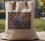 Square brick stone rectangle pattern Stencil (589)