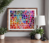 Square brick stone rectangle pattern Stencil (589)