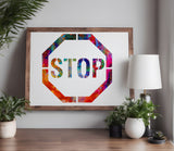 Stop Sign Stencil (590)