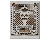Papel Picado Dia De Muertos Day Of Dead Stencil (592)