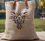 Tribal Dragon Face Stencil (595)