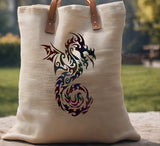 Tribal Dragon Seahorse Stencil (596)