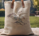 Tribal Eagle Landing Stencil (599)