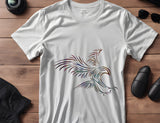 Tribal Eagle Landing Stencil (599)