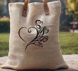 Tribal Heart Rose Stencil (600)