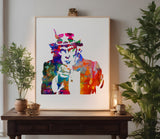 Uncle Sam USA Government Stencil (604)