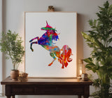 Unicorn Standing Stencil (606)