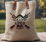 USN Skull Bones Rifles Stencil (607)