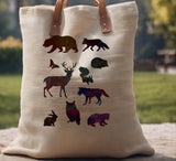 Wild Animals Bear Owl Fox Stencil (609)