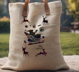 Santa Sleigh Reindeer Gifts Christmas  Stencil (613)