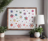 Snowflakes Christmas Snow  Stencil (614)