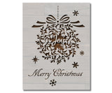 Merry Christmas Ornament Joy   Stencil (616)