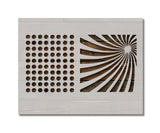 Dots Pattern Sun Rays  Stencil (617)