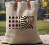 Dots Pattern Sun Rays  Stencil (617)