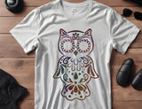 Owl Tribal Pretty Stencil (618)
