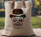 Day Of The Dead Dia De Muertos Man Hat Sugar Skull  Stencil (620)