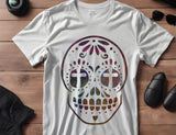 Day Of The Dead Dia De Muertos Sugar Skull Cross Stencil (621)